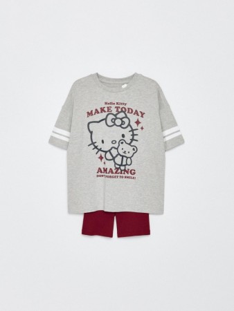 пижама с принтом hello kitty для девочек - детские пижамы российские 