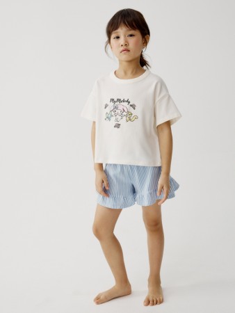 пижама с принтом hello kitty my melody для девочек - детские пижамы для девочек 