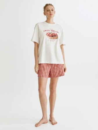 пижама с принтом из хлопка фотография