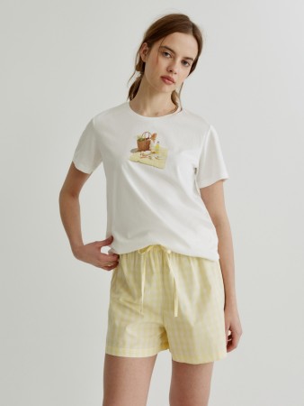 пижама с принтом из хлопка - пижамы