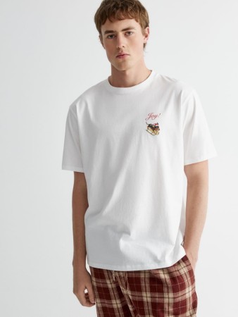 пижамная футболка с новогодним принтом - домашняя одежда