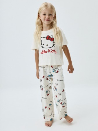пижамные брюки с принтом hello kitty - детские домашние брюки и шорты