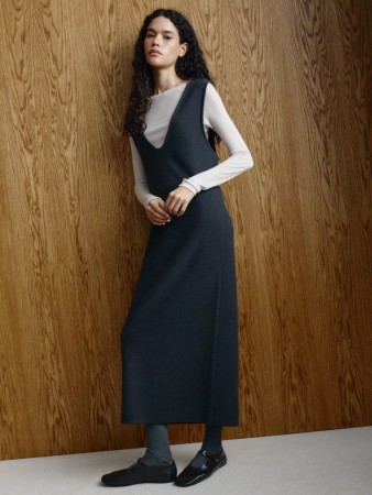 платье макси из шерсти - женские платья российские 
