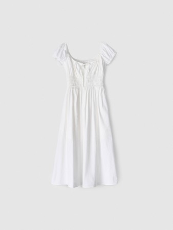 платье миди из хлопка - женские платья объемные 