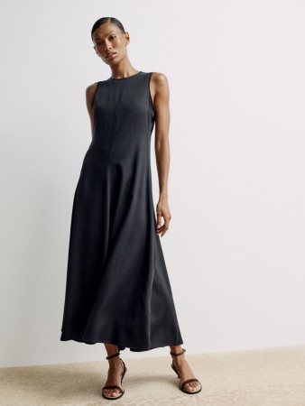 платье миди из тенселя и льна премиум качества - женские платья-миди