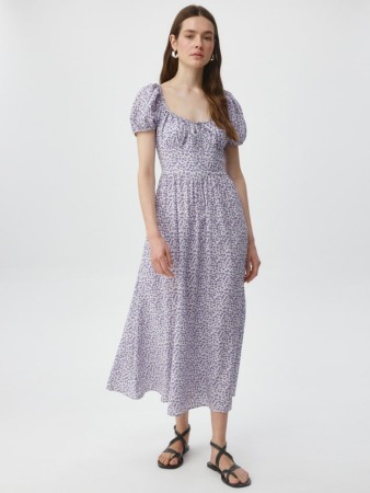 платье миди из вискозы - платья и сарафаны эластичные 