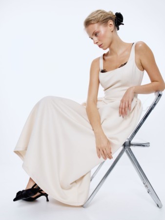 платье миди с пышной юбкой - женские платья и сарафаны