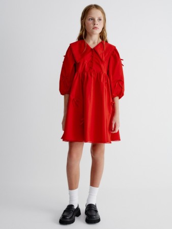 платье с бантиками для девочек - детские платья для девочек 