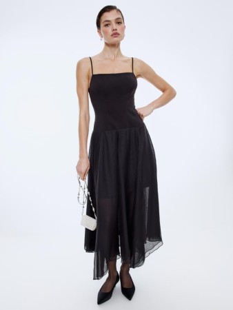 платье с шифоновой юбкой - женские платья и сарафаны недорогие 