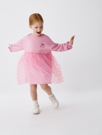 платье-толстовка с юбкой из сетки для девочек - детская одежда, обувь и аксессуары в сетку 