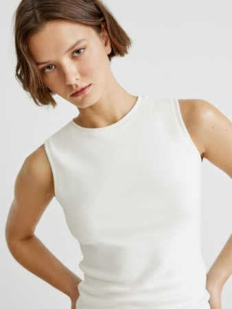 плотный топ с эффектом меланжа фотография