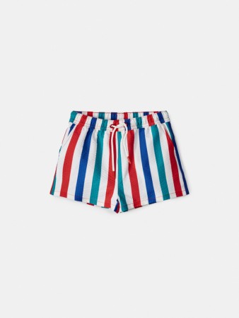 пляжные шорты в полоску для мальчиков - детские пляжные шорты короткие 