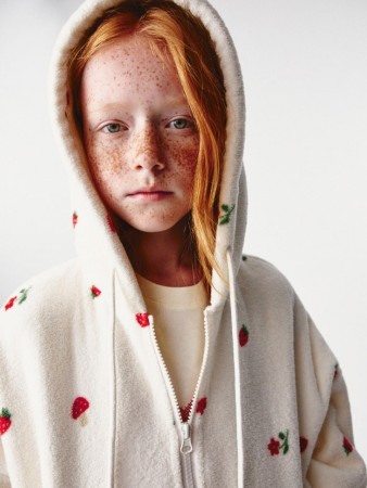 плюшевая толстовка с принтом для девочек - толстовки и свитшоты флисовые 