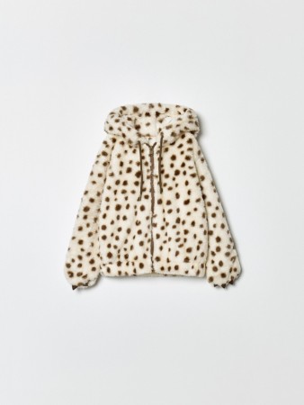 плюшевая толстовка с ушками на капюшоне для девочек - детская одежда с ушами 