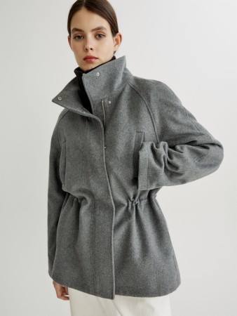 полупальто-парка из смесовой шерсти - женские пальто синтепоновые 