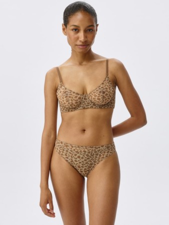 полупрозрачный бюстгальтер - женское нижнее белье в сетку 