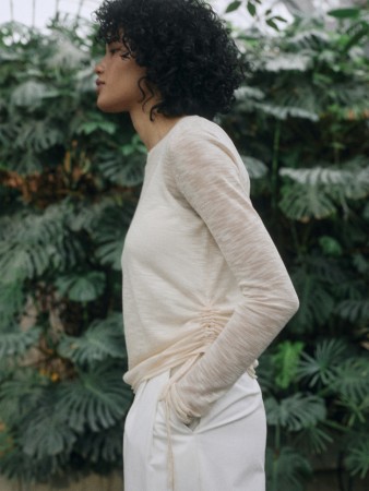 полупрозрачный джемпер из смесовой вискозы - женская одежда, обувь и аксессуары приталенная 