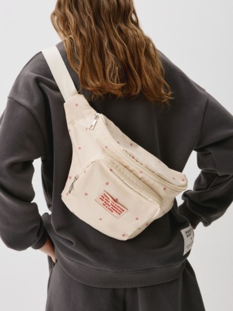 поясная сумка в горошек для девочки - детские аксессуары в горошек 