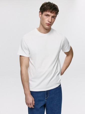 приталенная футболка adam slim fit - мужские футболки и поло однотонные 