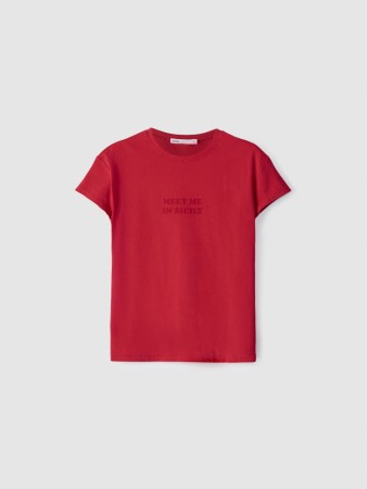 приталенная футболка с принтом - женские футболки и поло эластановые 