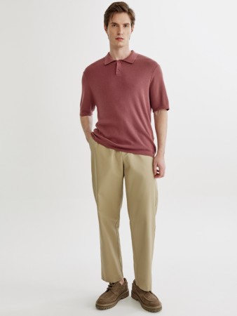 прямые брюки из хлопка и льна - мужская одежда, обувь и аксессуары sela 