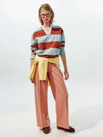 прямые брюки на высокой посадке из линейки  young фотография