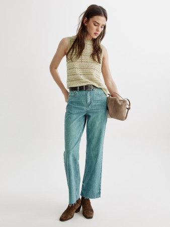 прямые джинсы с необработанным низом - женские джинсы