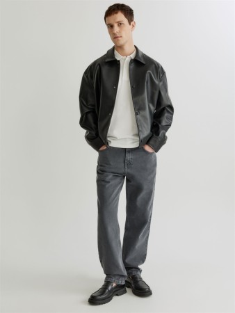 прямые джинсы со средней посадкой - мужская одежда, обувь и аксессуары джинсовая 