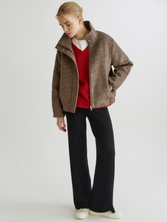 прямые вязаные брюки - женские брюки вязаные 