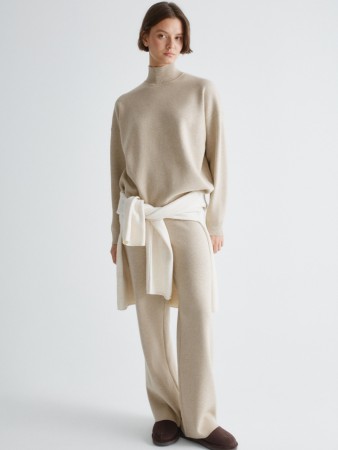 прямые вязаные брюки - женские брюки вязаные 