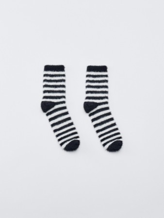 пушистые носки в полоску детские - детская одежда для детей 