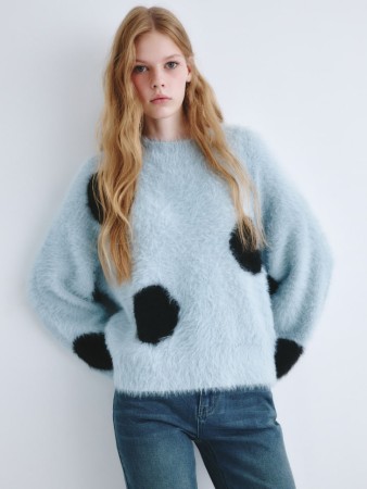 пушистый джемпер оверсайз из линейки  young - детские джемперы, свитеры и кардиганы