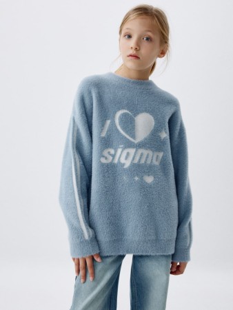 пушистый джемпер с принтом для девочек - детская одежда, обувь и аксессуары