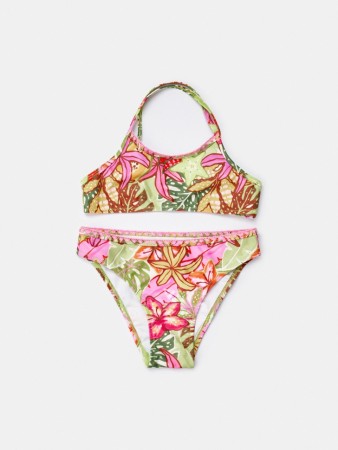 раздельный купальник с принтом для девочек - детская одежда, обувь и аксессуары для всех возрастов из микрофибры 