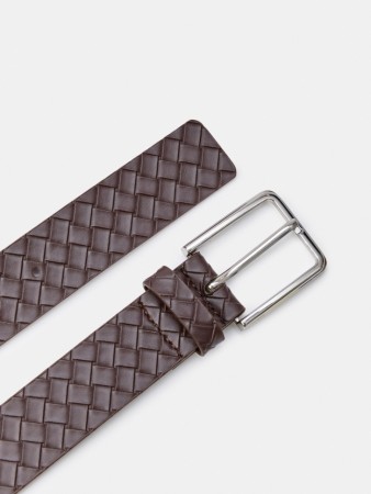 ремень из экокожи с плетеной текстурой - женские ремни и пояса