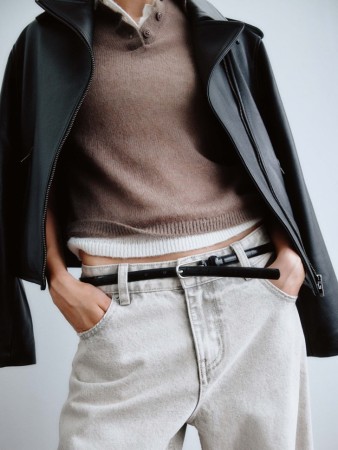 ремень из натуральной кожи премиум качества фотография