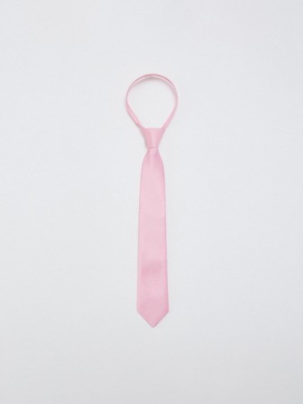 розовый атласный галстук детский - детская одежда, обувь и аксессуары узкая 