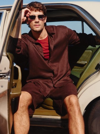 рубашка из 100% премиального льна - мужская одежда, обувь и аксессуары льняная 