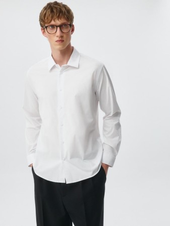 рубашка из поплина - мужская одежда, обувь и аксессуары с разрезом 