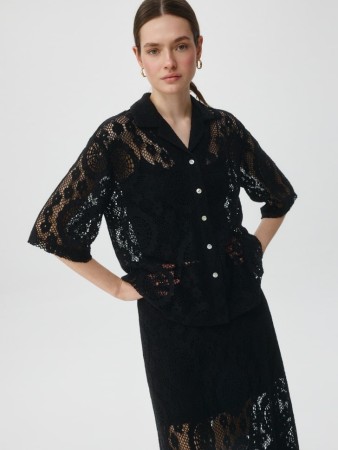 рубашка кроше - женские рубашки свободные 