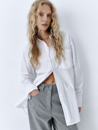 рубашка оверсайз с эффектом спрея фотография