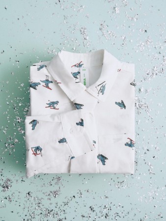 рубашка с принтом и галстуком для мальчиков - детская одежда с карманами 