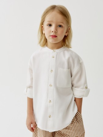 рубашка с содержанием льна для мальчиков фотография