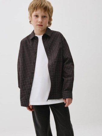рубашка в клетку для мальчиков - детские рубашки российские 