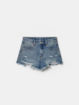 рваные джинсовые шорты для девочек - детская одежда для детей 