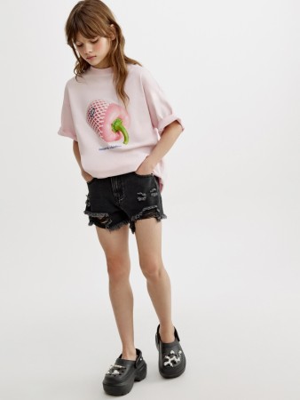 рваные джинсовые шорты для девочек - детская одежда для детей 