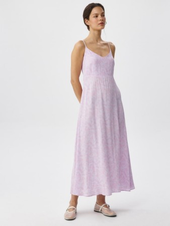 сарафан миди с принтом из вискозы фотография