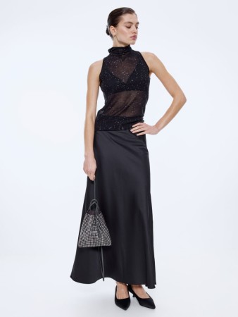 сатиновая юбка макси - женские юбки российские 