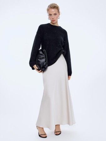 сатиновая юбка макси - женские юбки российские 