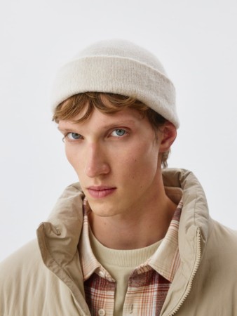 шапка-бини из смесовой шерсти - аксессуары укороченные 